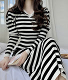 Striped Knitted Dress
