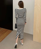 Striped Knitted Dress