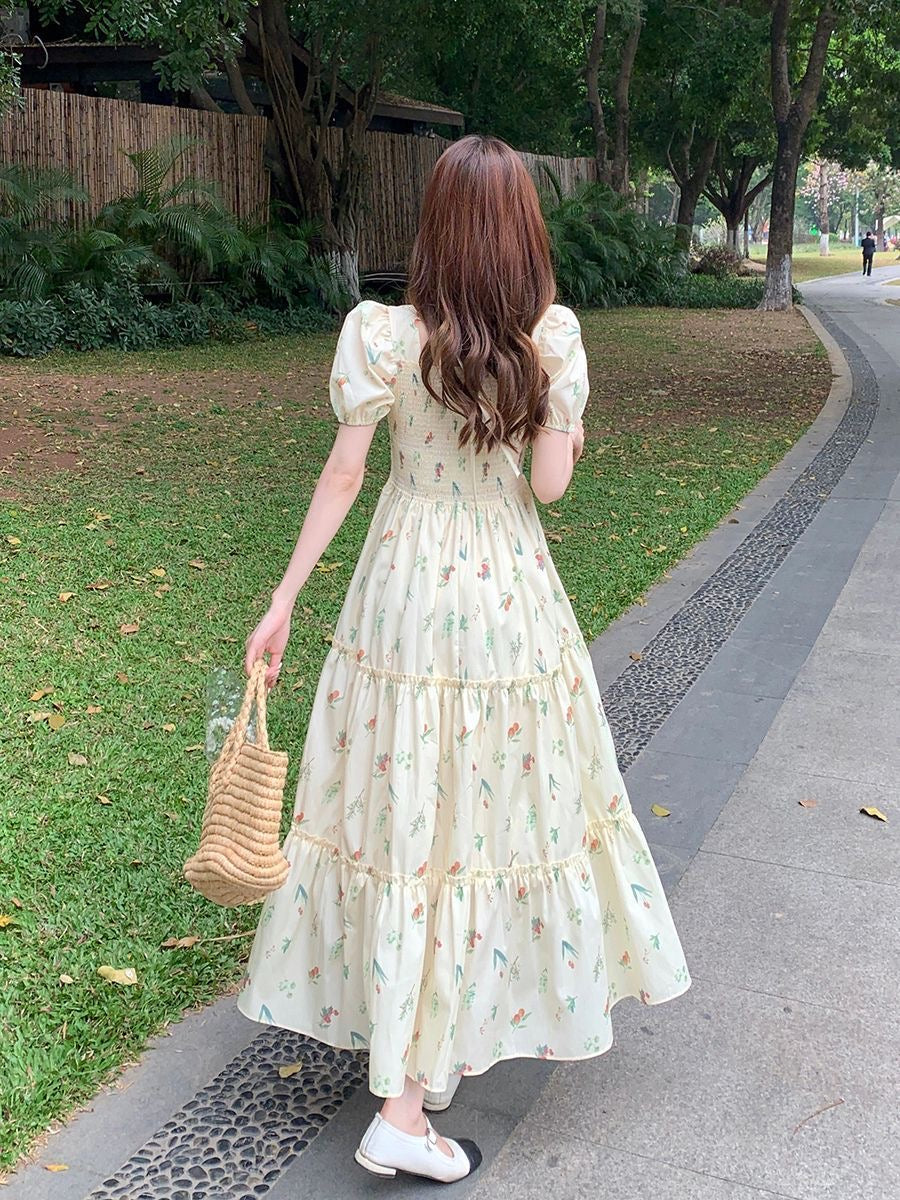 Ditsy Floral Tiered Dress