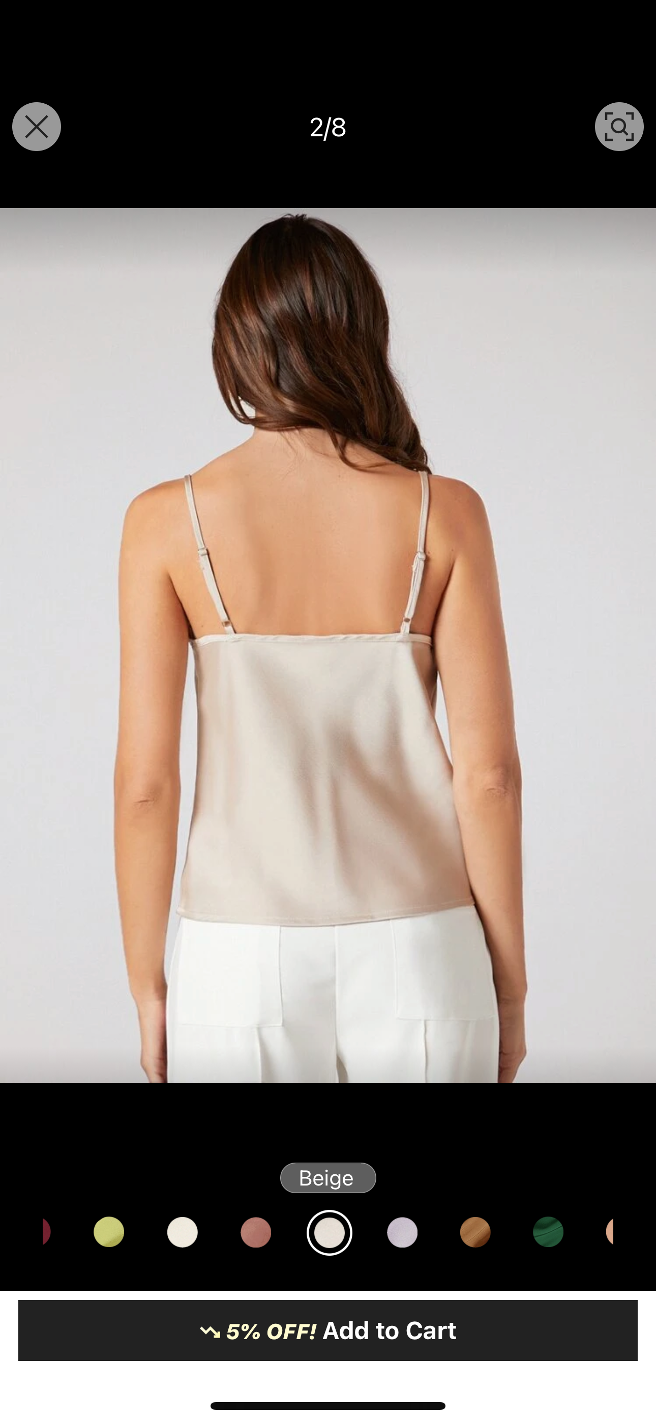 SHEIN Cowl Neck Cami Top