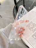 SHEIN Heart Pattern Clear Phone Case