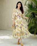 Floral Ruffle Hem Dress