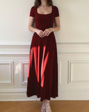 Solid Ruched Waist Dress