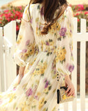 Floral Ruffle Hem Dress