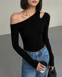 Asymmetrical Cut Out Tee