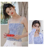Floral Print Cami & Shirt Set - Blue