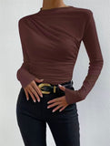 Solid Ruched Top