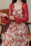 Floral Cami Dress & Cardigan Set