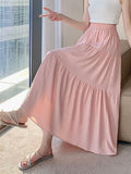 Solid Tiered Skirt