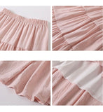 Solid Tiered Skirt