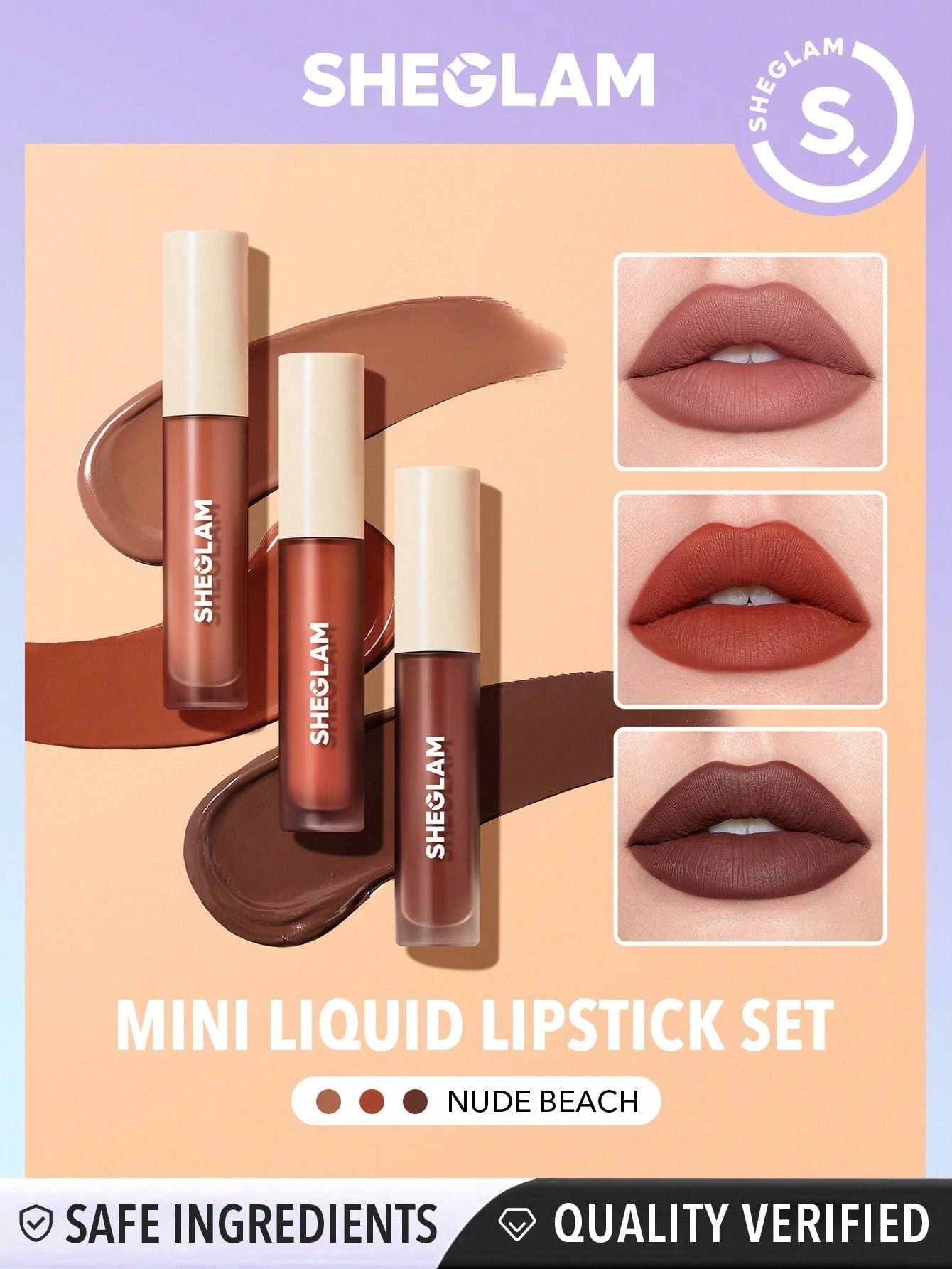 SHEGLAM Matte Allure Mini Liquid Lipstick Set
