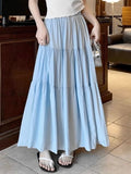 Solid Tiered Skirt