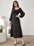 Ditsy Floral Cottagecore Long Dress