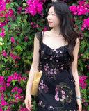 Floral Frill Dress & Cardigan Set