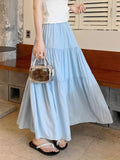Solid Tiered Skirt