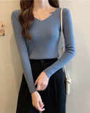 V-Neck Rib-Knit Tee