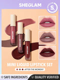 SHEGLAM Matte Allure Mini Liquid Lipstick Set