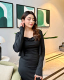 Solid Cami Dress & Shrug Set