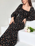 Ditsy Floral Cottagecore Long Dress