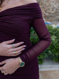 Ruched Twist-Front Dress
