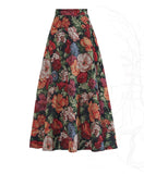 Wrap Blouse & Floral Skirt Set