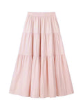 Solid Tiered Skirt