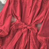Eyelet Tier Dress