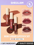 SHEGLAM Matte Allure Mini Liquid Lipstick Set