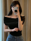 Solid Draped Top
