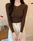 Round Neck Rib-Knit Tee