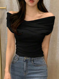 Solid Draped Top