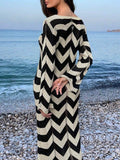 Textured Knit Holiday Dress