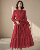 Eyelet Tier Dress