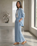 Linen Three Pieces Co-Ord Set