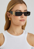 B Rectangle Frame Sunglasses