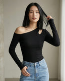 Asymmetrical Cut Out Tee
