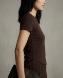 Solid Tee & Trouser Set