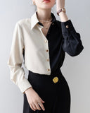 Two-Tone Button Down Shirt