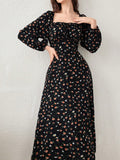 Ditsy Floral Cottagecore Long Dress