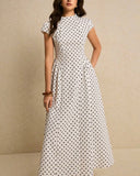 Minimalist Polka Dot Dress