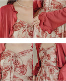 Floral Cami Dress & Cardigan Set