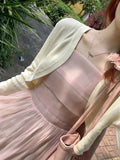Solid Ruched Dress & Cardigan Set