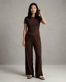 Solid Tee & Trouser Set