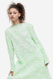 H&M Weave Pleated Dress