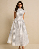 Minimalist Polka Dot Dress