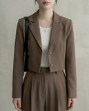 Solid Blazer & Pants Set