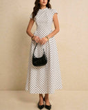 Minimalist Polka Dot Dress
