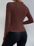 Solid Ruched Top