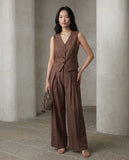 Solid Vest & Pants Set