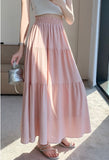 Solid Tiered Skirt
